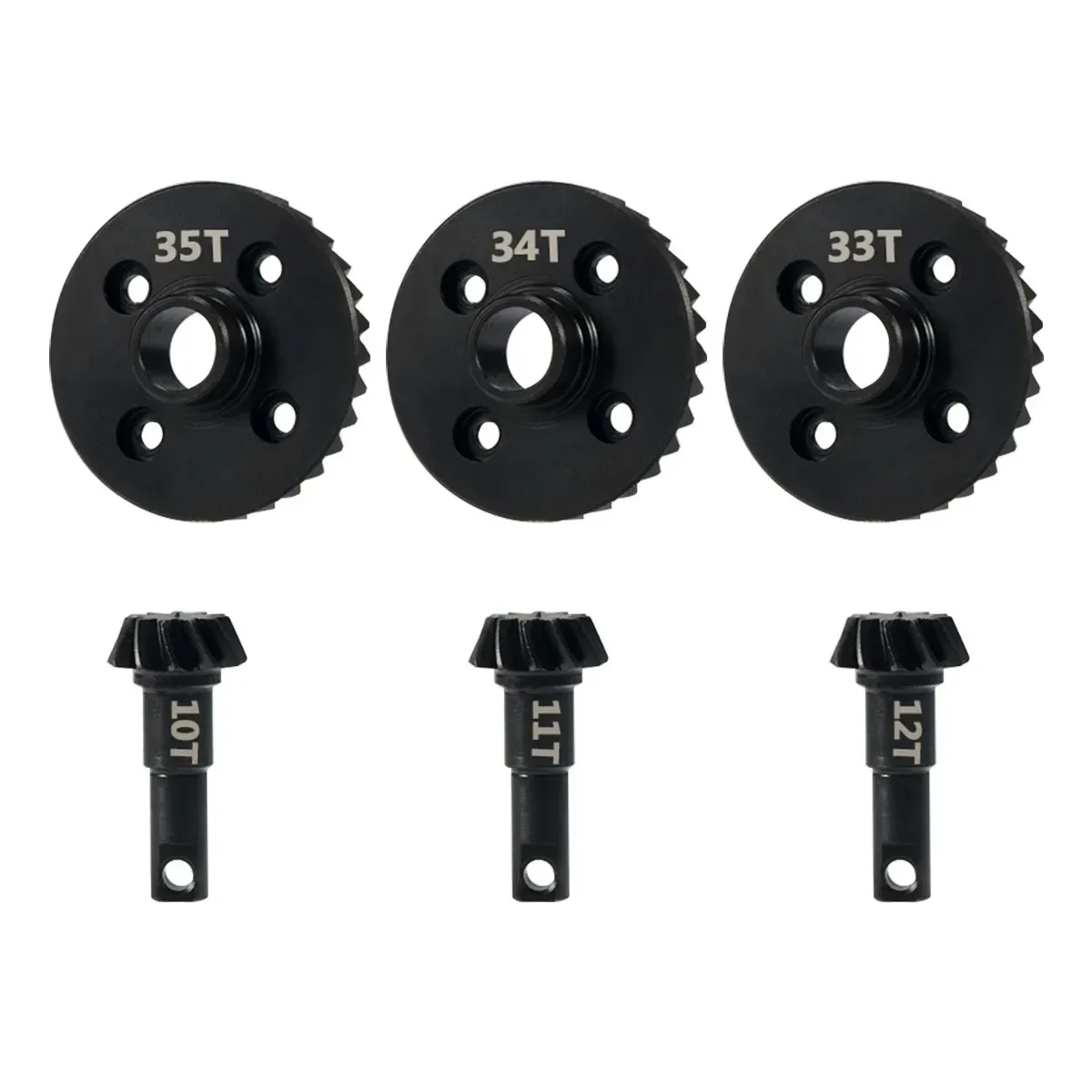 Steel Ring Pinion Overdrive Underdrive Axle Differential Gears For 1/10 RC Crawler Car TRX4 TRX6 Defender Bronco Upgrade Parts
