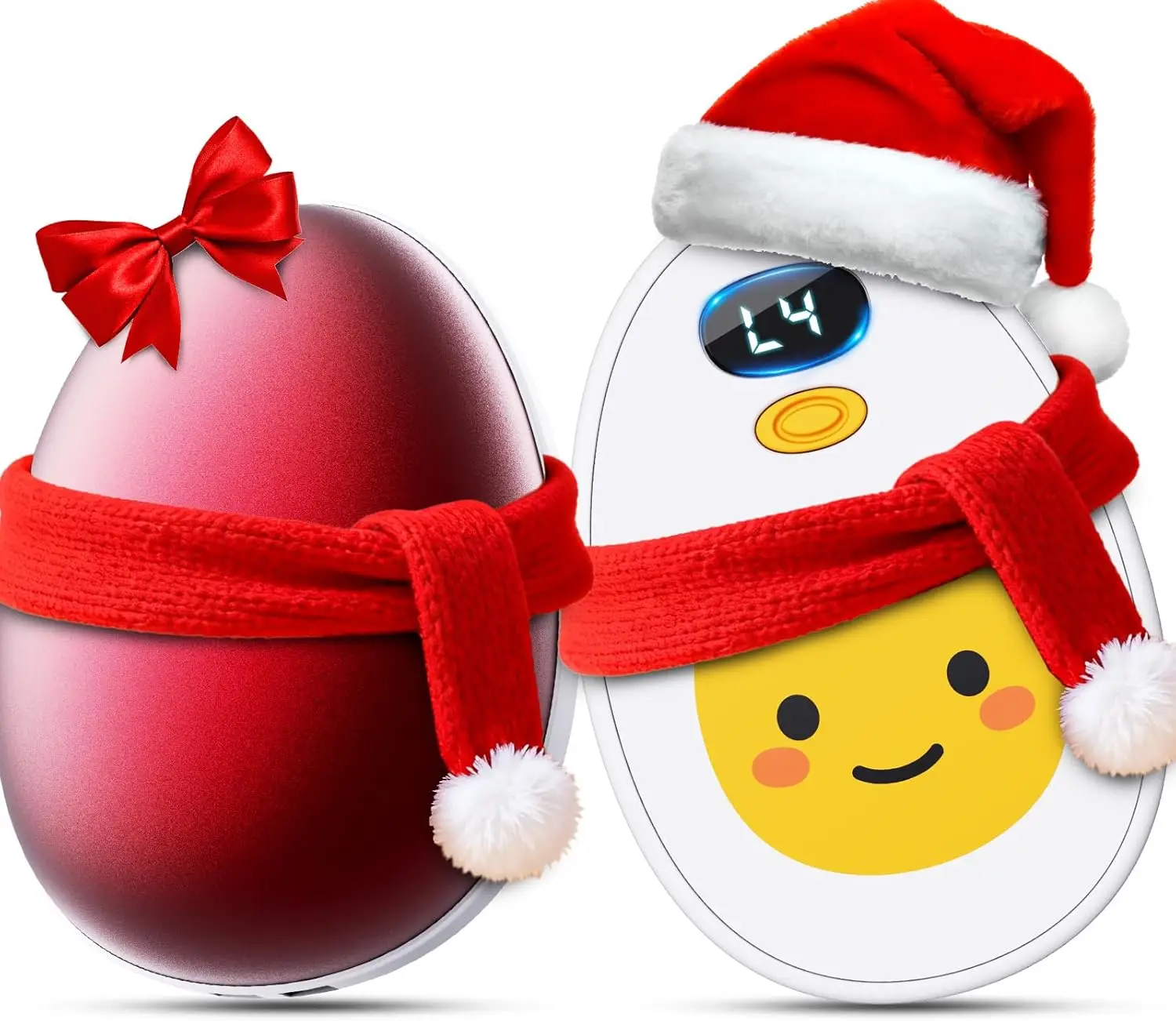 

Rechargeable Hand Warmers 2 Pack, LED Display, 4 Heat Levels, Magnetic Pocket Heaters for Men & Women, Gift for Christmas, Hunti