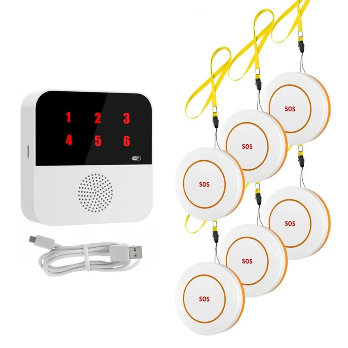 

【TODAY-BUY】~@ Tuya Seniors WIFI Button Wireless Caregiver Pager Elderly SOS Alarm Senior Elderly Emergency Alarm