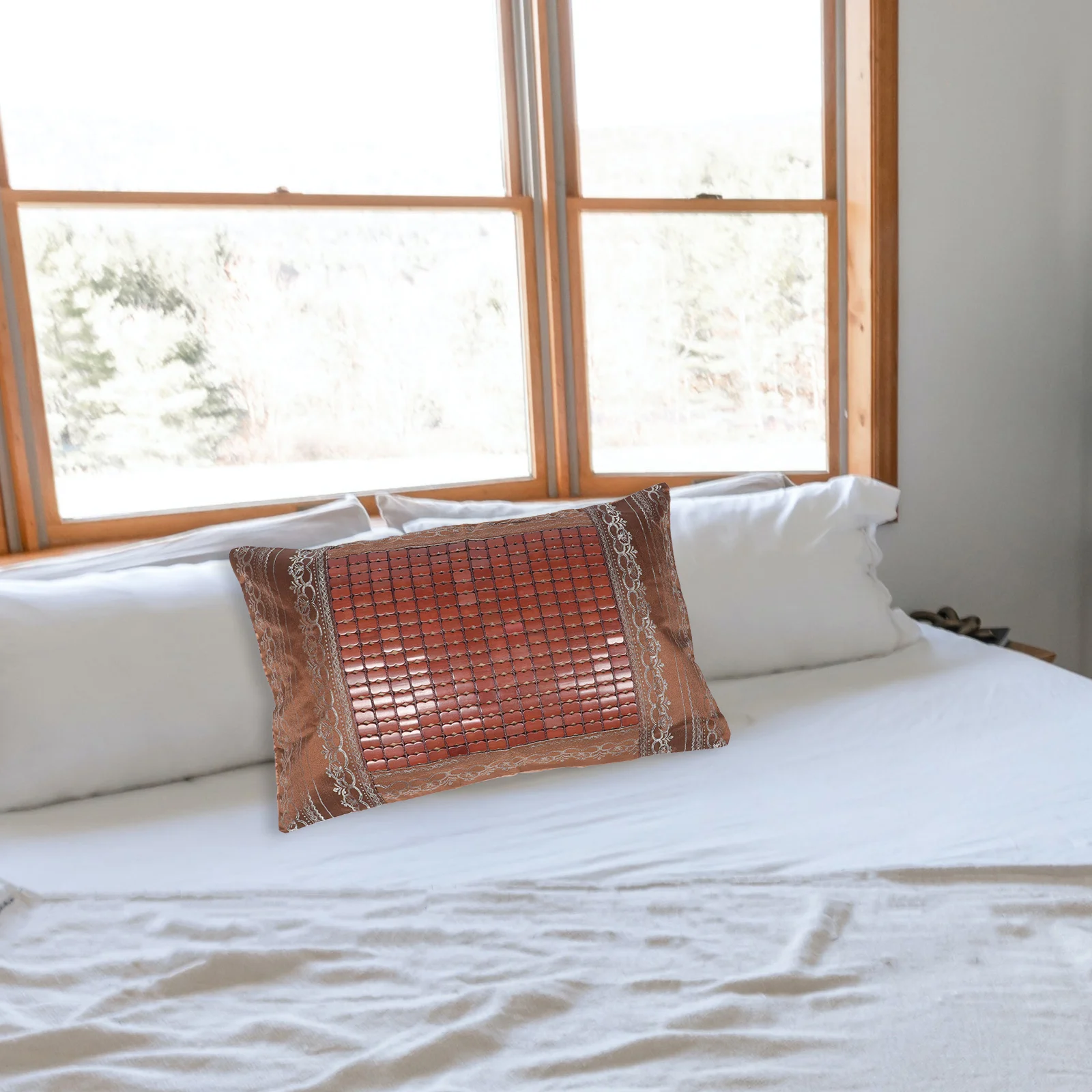 

Bamboo Mat Pillowcase Simple Style Decorative Cases Cooling Cover Bedroom Throw Covers Summer Pillows