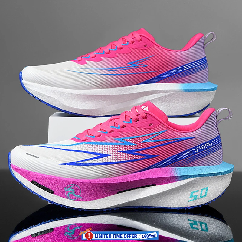 Men's Sports Shoes Carbon Plate Running Shoes Male Marathon Sneakers Racing Shock-absorbing Athletics Training Shoes for Women