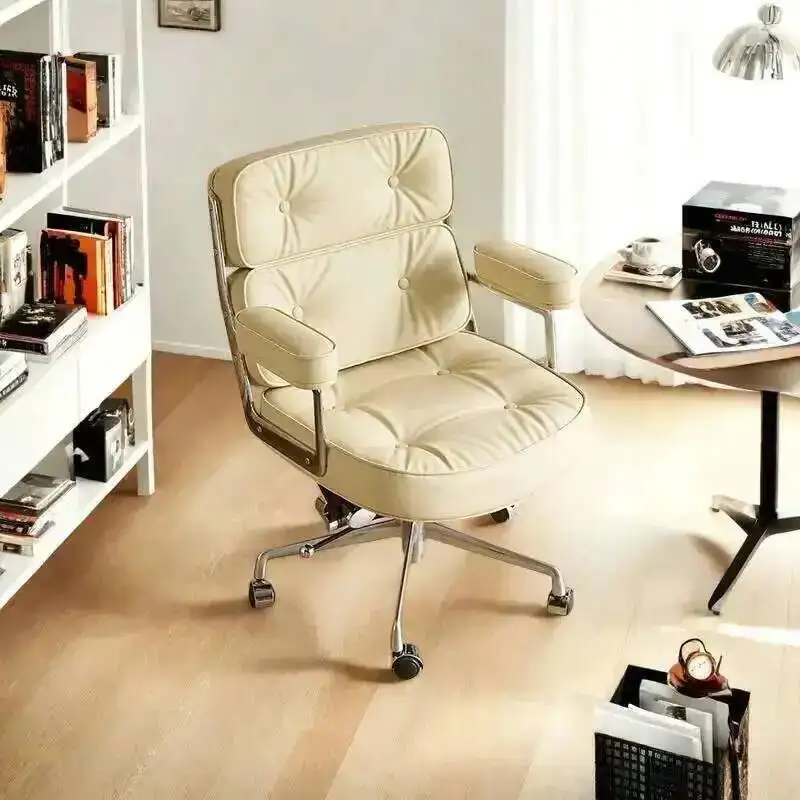 

Designer Durable Chair Office Solid Cute Lazy Comfortable Office Chair Executive Cheap Study Ergonomic Metal Muebles Furniture