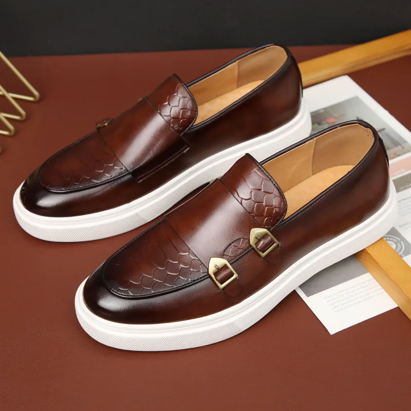 

Loafers for Men Luxury Brand Genuine Leather Casual Driving Shoes Fashion Work Designer 2026 New Arrival Original Big Size 39-46