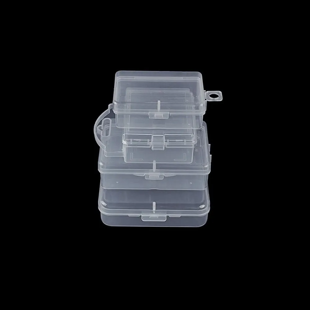 Hot Square Transparent Storage Box Transparent 10 Sizes Jewelry Beads Container Plastic Sundries Organizer Packing Boxes