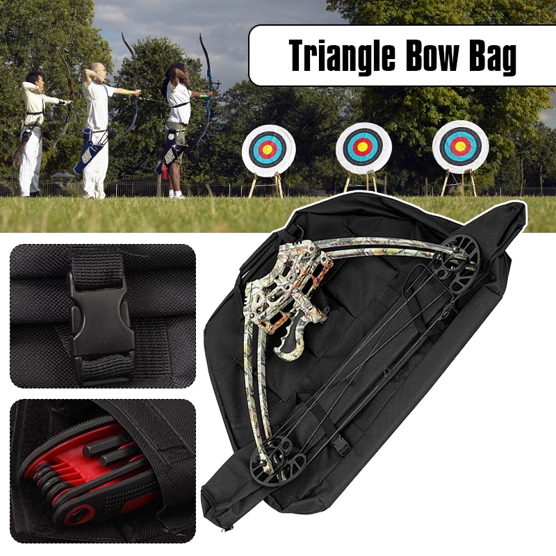 

Durable Archery Compound Bow Carry Handle Storage Bag for Outdoor Hunting Tote Back Bow Bag Arrow Accessories