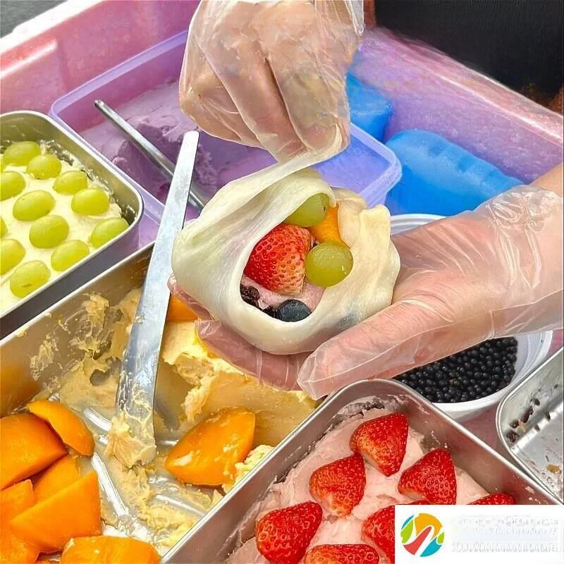 

Long-Handled Stainless Steel 304 Silicone Spatula for Commercial Use Handmade Sticky Rice Fruit Cheese Cooking Utensil