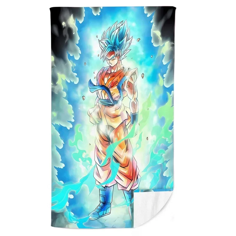 

In Stock Animation Dragon Ball Son Goku Kakarotto Fitness Running Sweat Practical Beach Towel Swimming Bath Towel Anime Model