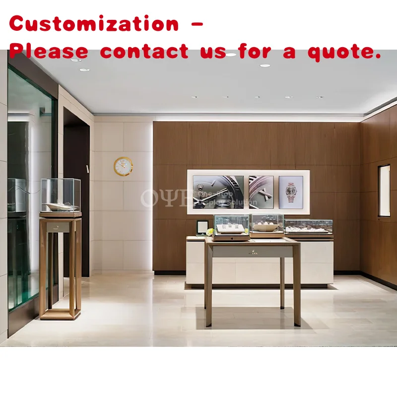 custom.Boutique Shop Jewelry Display Cabinet Watch Shopping Mall Jewelry Display Showcase