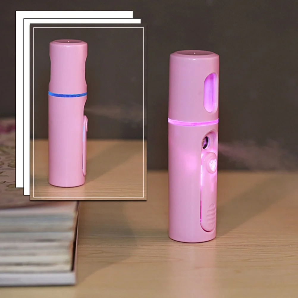 

Nanometer Facial Atomizer Beauty Instrument Light Purple LED Spray Device Portable Cold Spray Deep Penetration Moisturizer