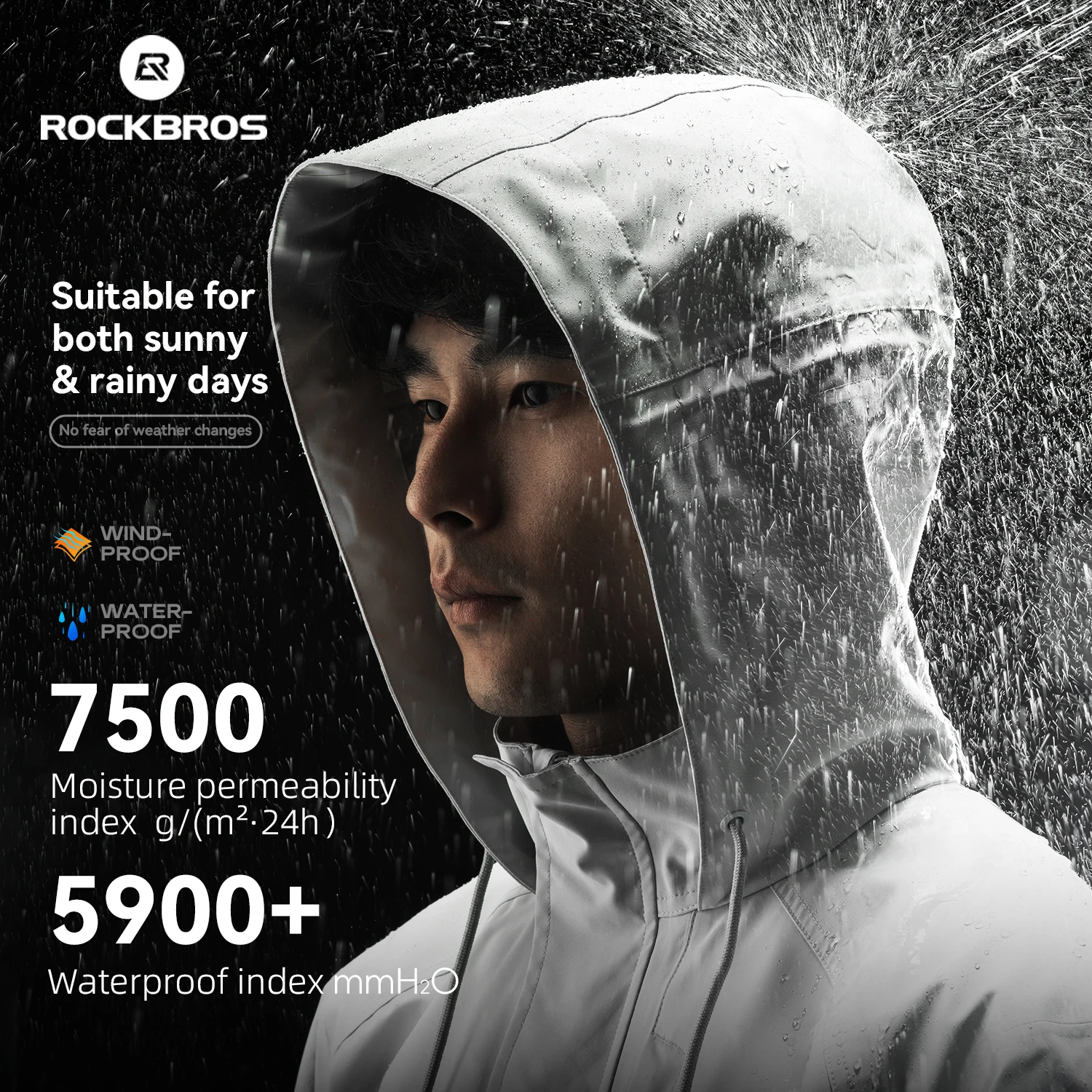 ROCKBROS Cycling Raincoat Wind - Cycling Commuter Rain Jacket review and price