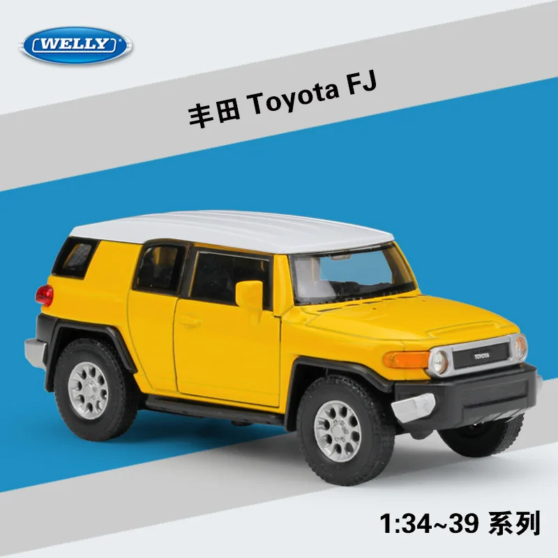 

WELLY 1:36 Toyota FJ Alloy Off-Road Car, Pull Back Diecast Toy for Kids Collection & Desktop Decor