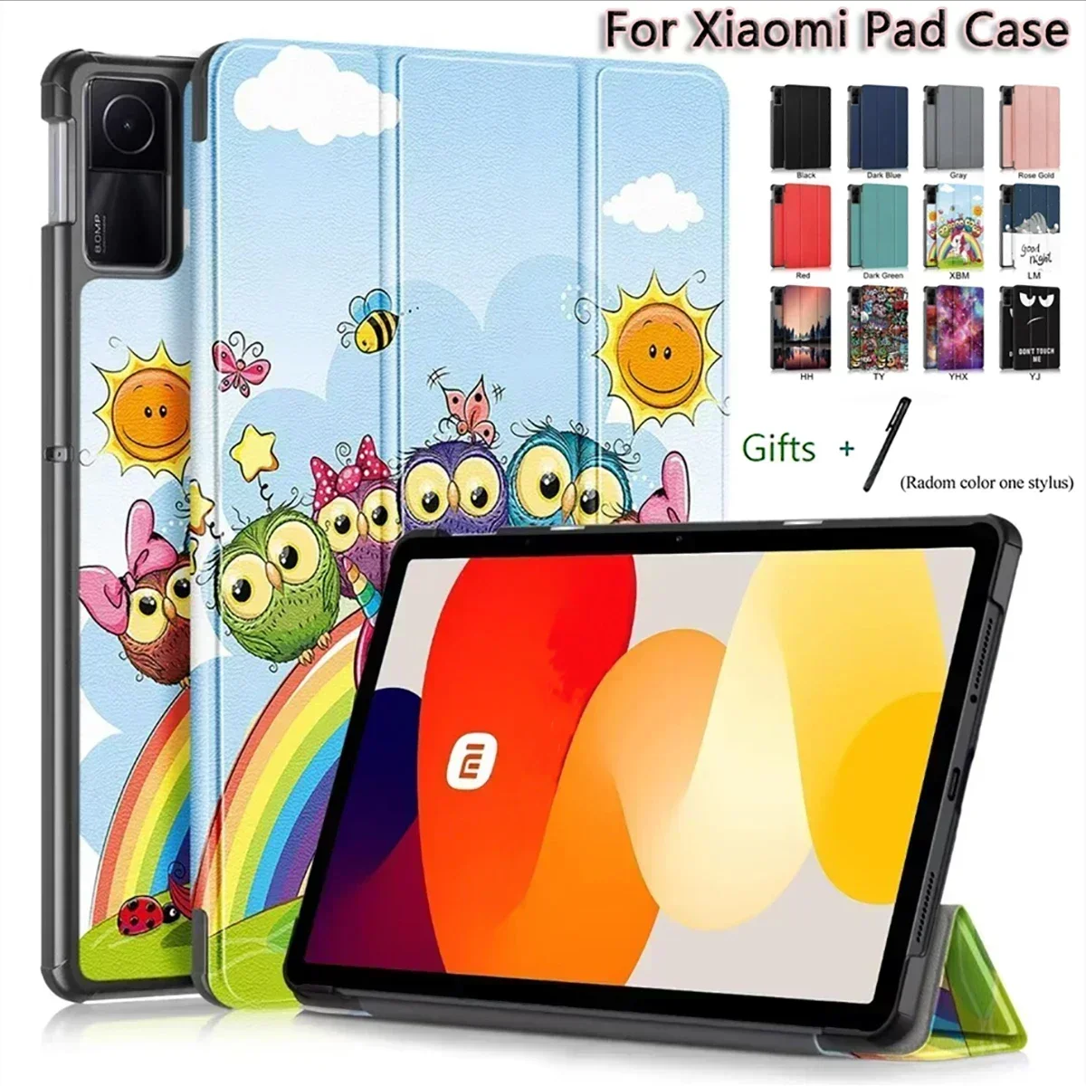 Funda para Xiaomi Redmi Pad SE 11 "Redmi Pad 10,61" Funda con soporte abatible Funda inteligente para Xiaomi Pad5 Pad6 Funda para tableta Auto Sleep/Wake