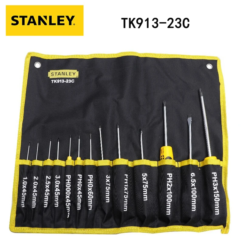 Stanley TK913-23C Small Plum Blossom Screwdriver Strong Magnetic Tool Multifunctional Maintenance 13pcs