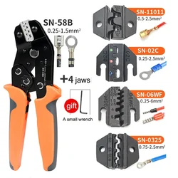 Crimping Pliers Interchangeable Die Cold Pressing Pliers Terminal Crimping Jaw Die Tool Kit