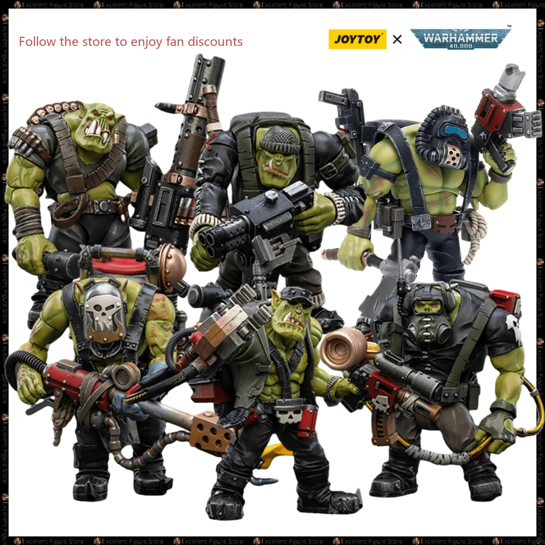 

В наличии JOYTOY Warhammer 40K Ork Kommandos, экшн-фигурки из высококачественного ПВХ в стиле спецназа, коллекционные подарки