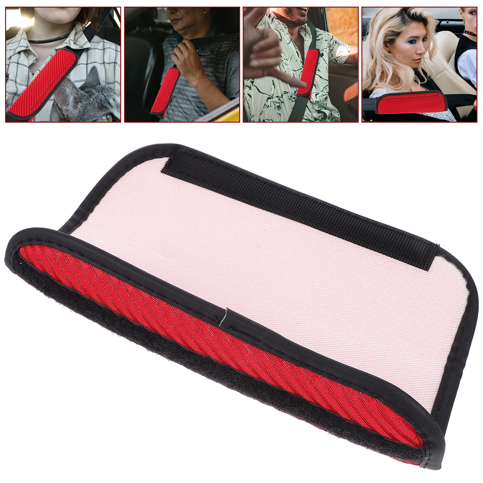 

2Pcs Covers Car Accessories Comfortable Polyester Material Shoulder Pad Driving Safety Neck Protector Anti Rubbing Soft