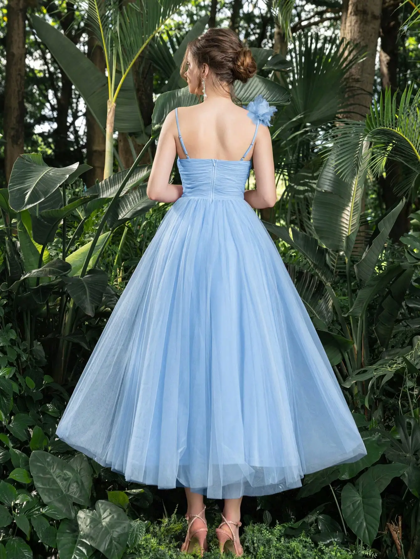 blue long velvet dress Velvet Ball Gown Long Sleeves Dresses For Winter Weddings – Lisposa