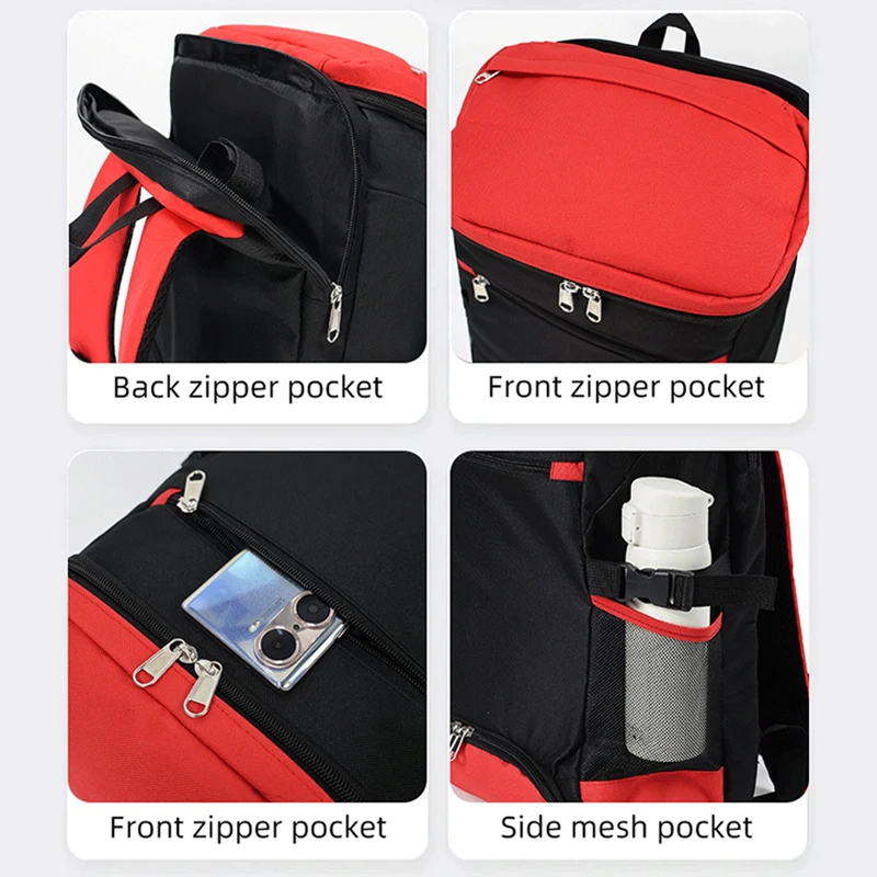 Tennis Racket Backpack Professional Badminton Sports Bag Holds 2 Rackets Large Capacity Gym Pack For Pickleball with Shoe Pocket