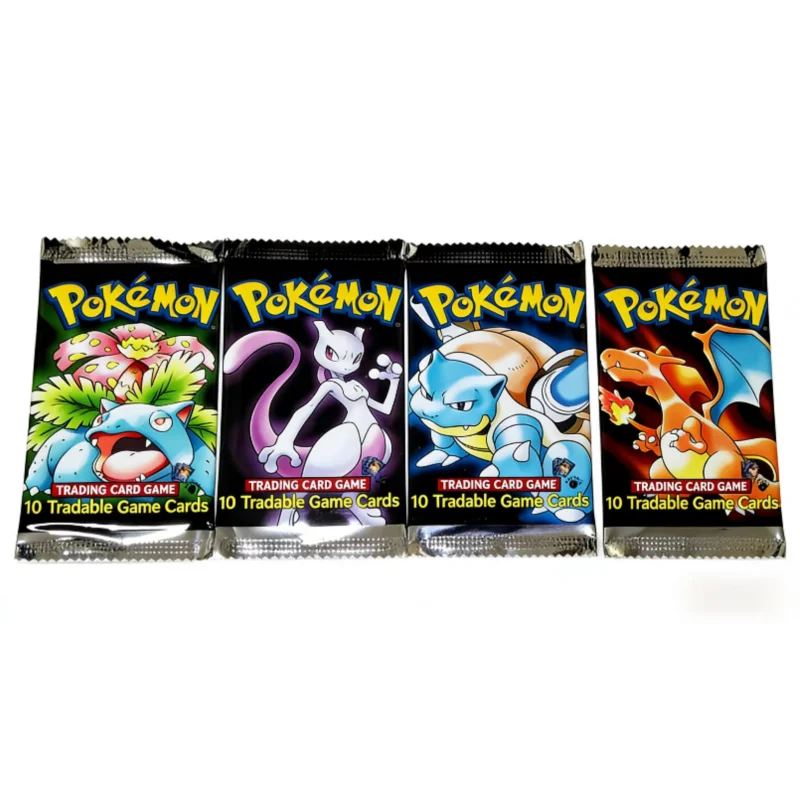 Carte Pokémon PKM Set completo Foil 36 Packs1ST Edition PTCG Proxy Card Base classica Booster Card Venusaur Pikachu Card Giocattoli Regali