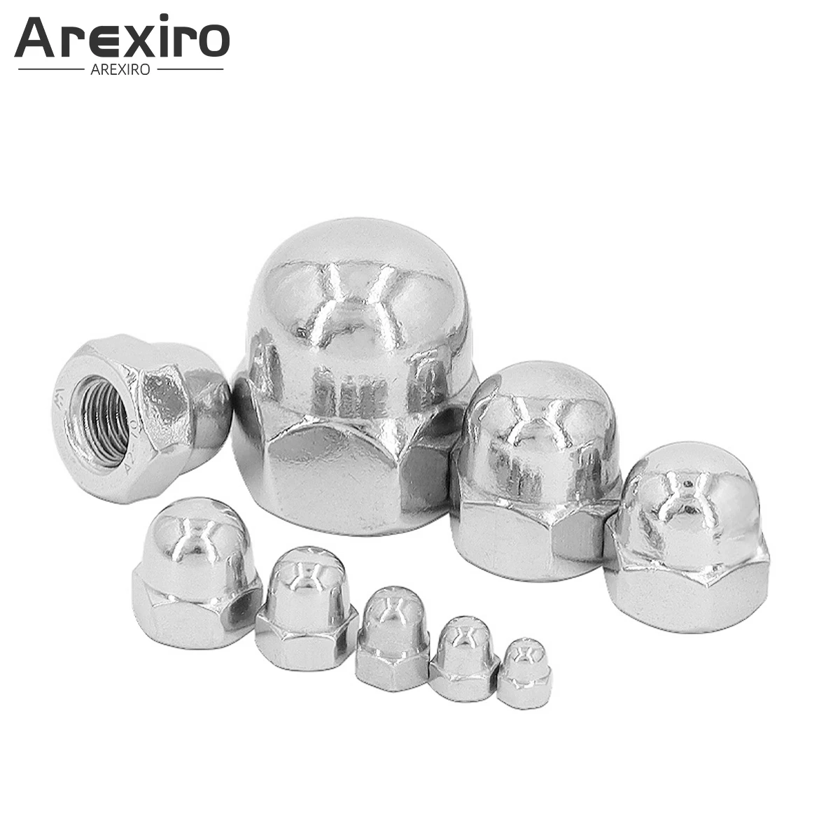 

20Pcs M3/M4/M5/M6/M8/M10/M12/M14 Dome Nut 304 Stainless Steel For Industry Power Hardware Equipment,Etc