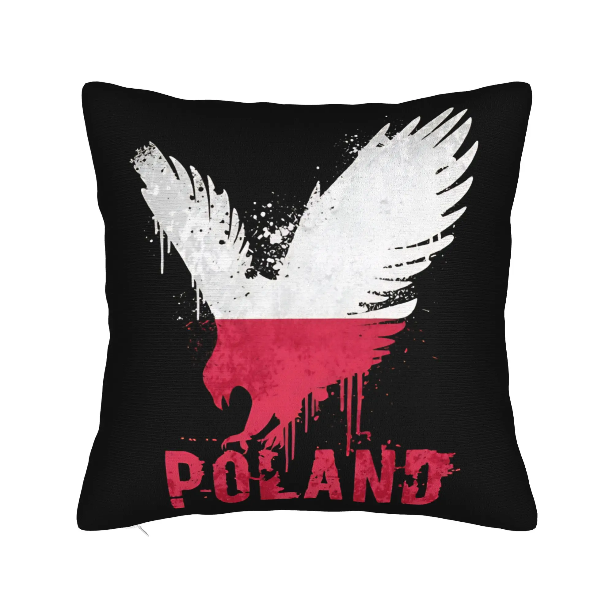 Pillow Cover Polish Eagle   Vintage Pillow Case For Couch Sofa Bedroom Pillowcases