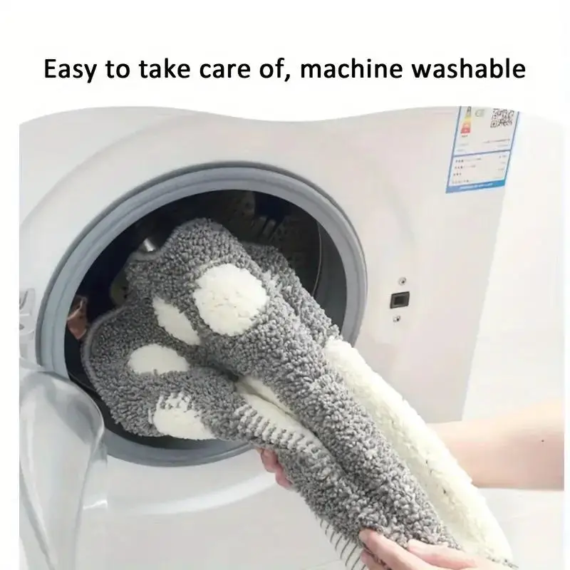 لطيف أقدام أقدام كبيرة حمام الحصير منصات الكرتون نمط المرحاض عدم الانزلاق البساط للحمام السجاد الطابق سوبر ماصة حصيرة القدم البساط #5