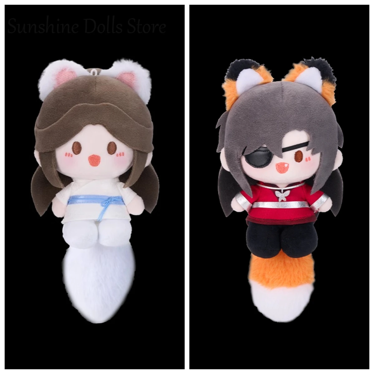 

Original Tian Guan Ci Fu Xielian Huacheng Cute Animal Ear Tail Plush Doll Keychain Pendant TGCF Cosplay Anime Toys Gift 12cm