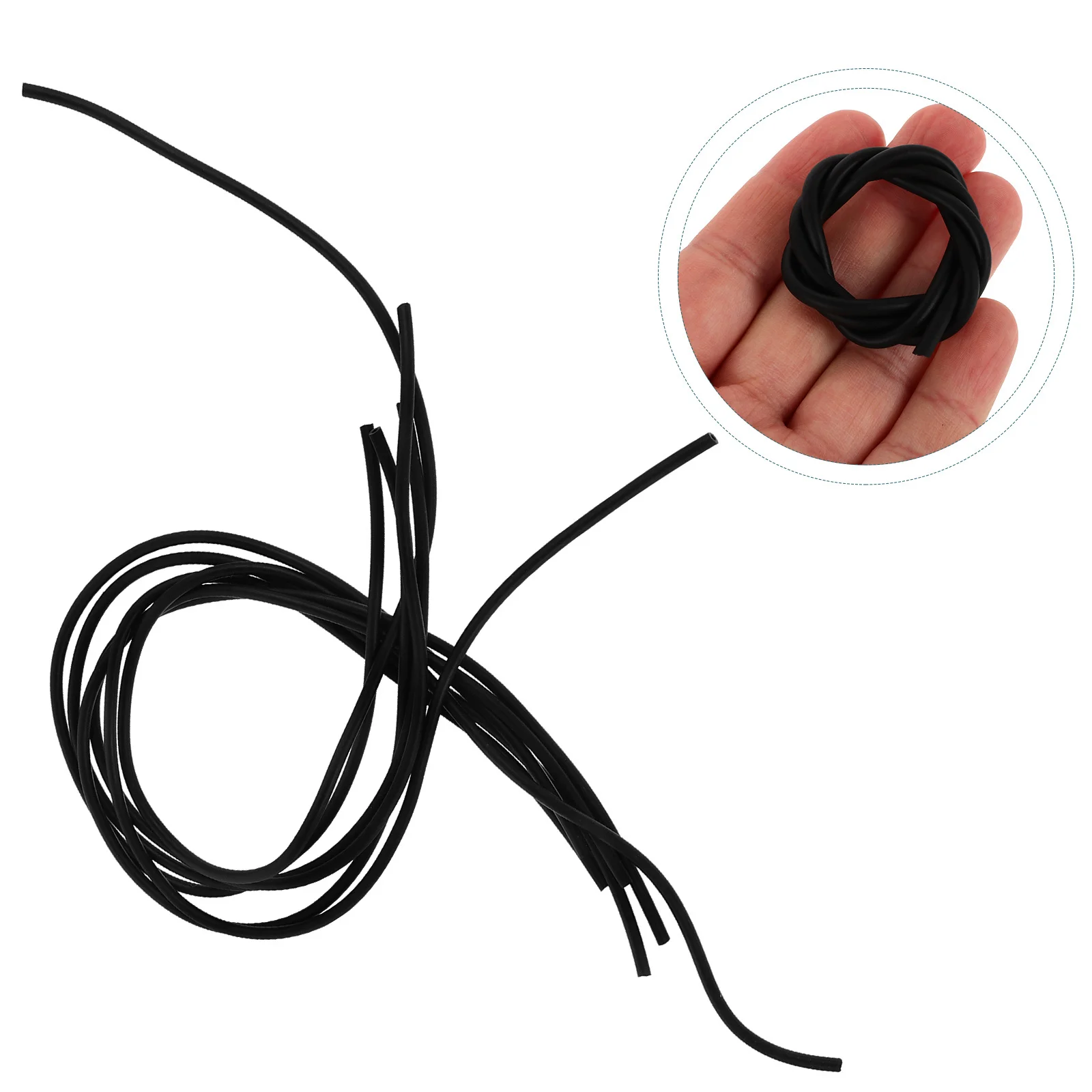 

6 Pcs Yangqin Pipe Hose Dulcimer Flexible Tubes Components Rubber Accessories