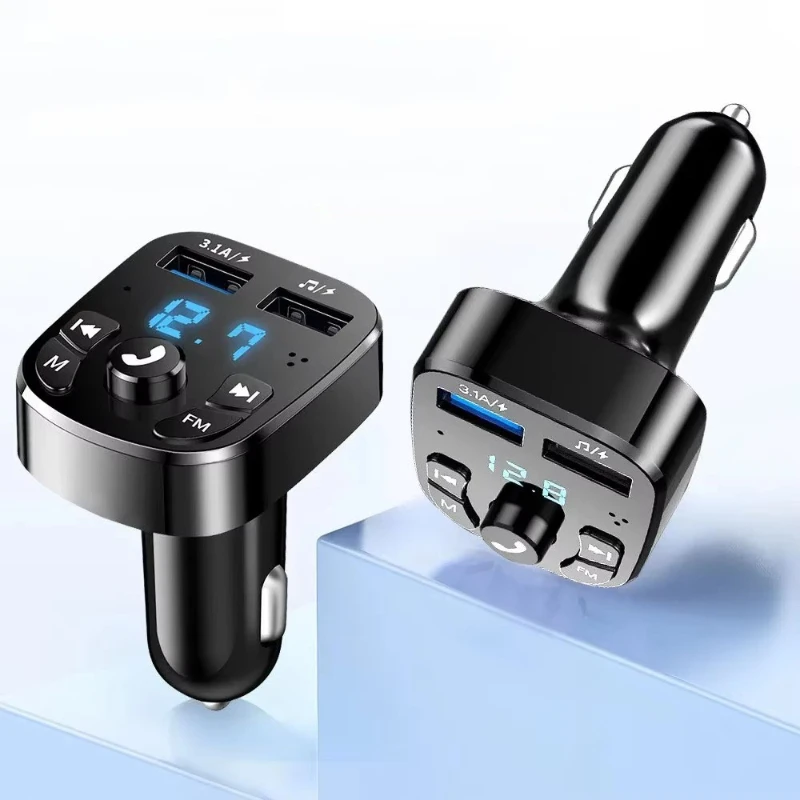 1/2/3/4/5/6pcs Car Bluetooth FM Transmitter Modulator Dual USB Charger Hands-Free Wireless Audio For Car FM Radio Music Player