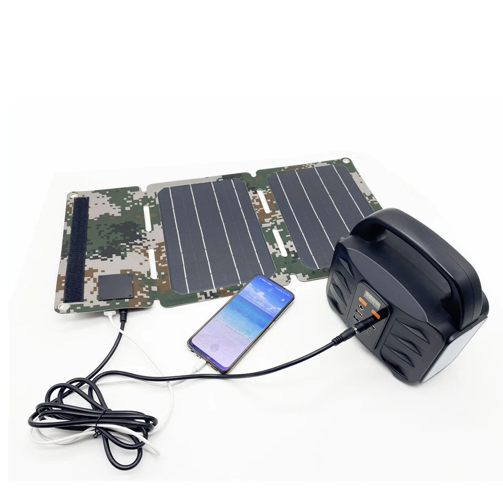 PVC Panel Monocrystalline Foldable 2*15W Solar  Energy Supplies Stabilizing Stand Adjust the Angle Easily