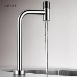ASRAS New Drinking Kitchen Filter Faucets Rotary Switch 304 Stainless Steel Brushed Single Cold Kitchen Faucet