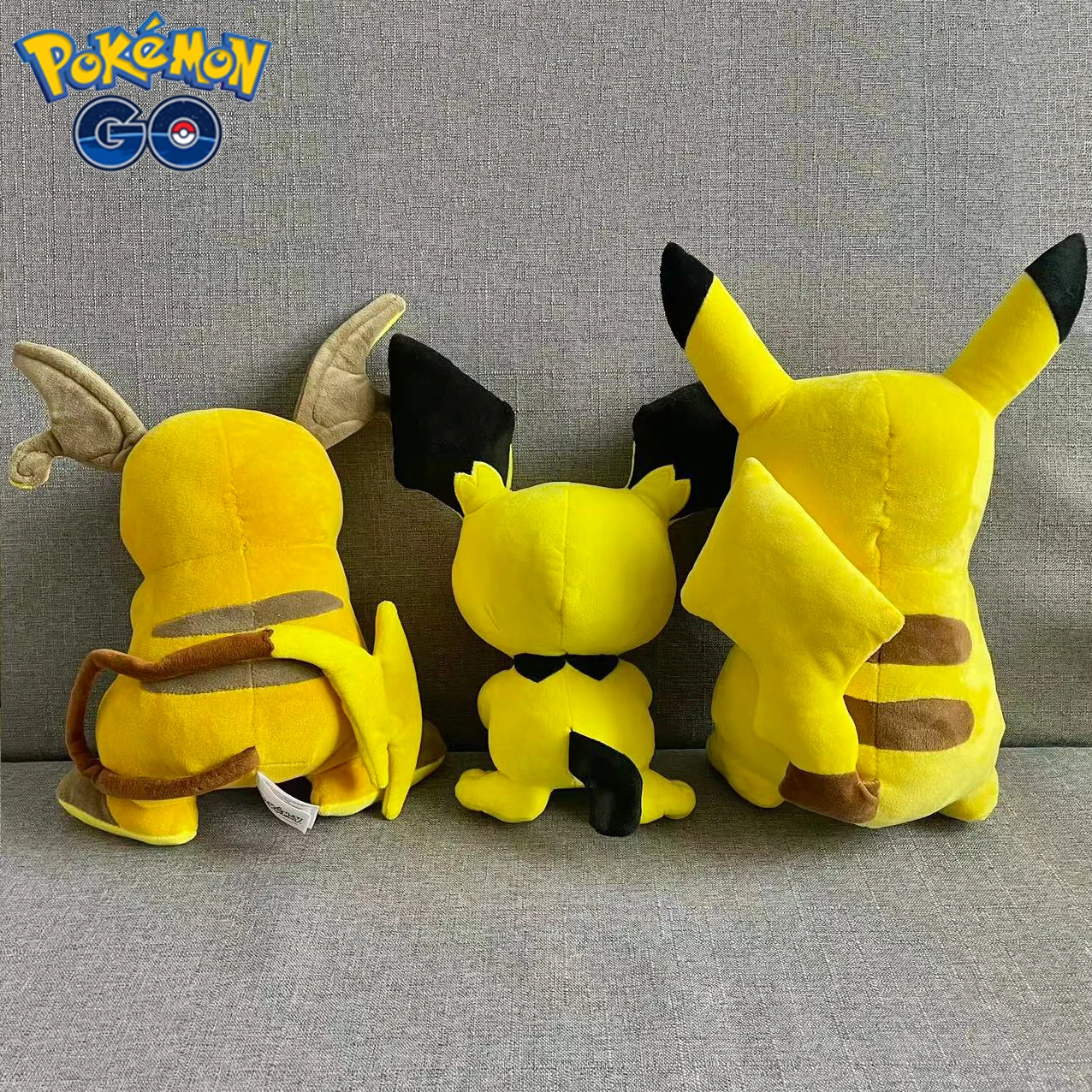 New Pokemon Stuffed Anime Pichu/Pikachu/Raichu Plush Toy Kawaii Cartoon&Cute Doll Sleeping Pillow Birthday Gifts Girl Room Decor