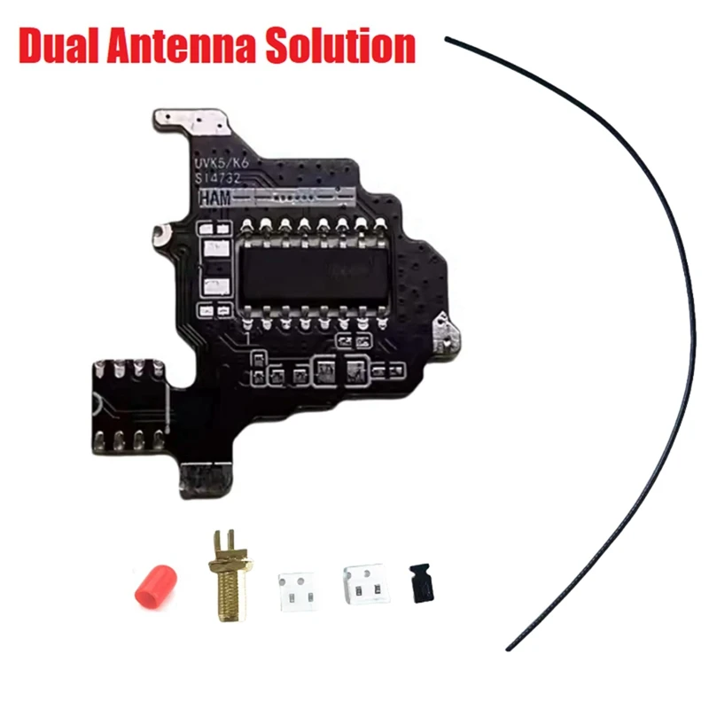 FULL-For Quansheng K5/K6 SI4732 Modification Module+2Xdonut Antenna+USB Programming Cable Shortwave Dual Antenna Solution