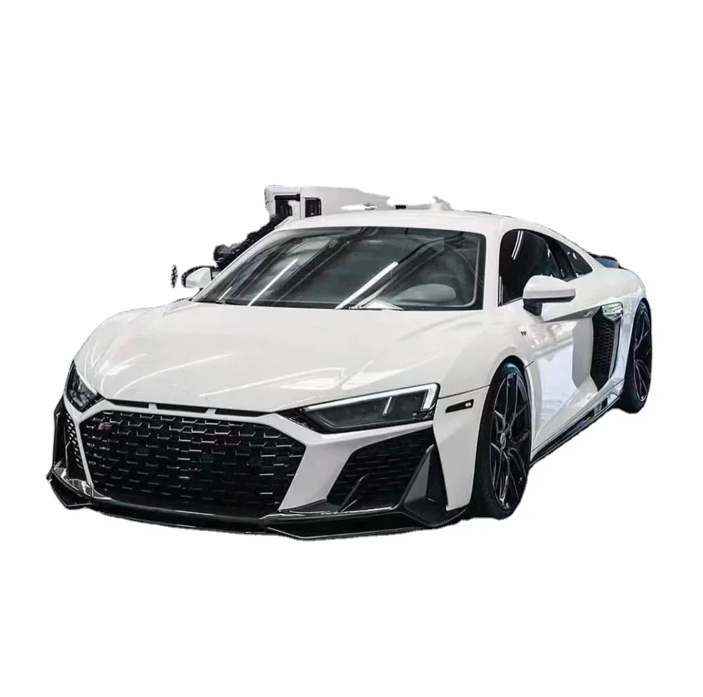 

Обновленные передние и задние бамперы R8 для Audi R8, старшая модель, 2022 стиль, обновленный стиль R8, корпус из углеродного волокна