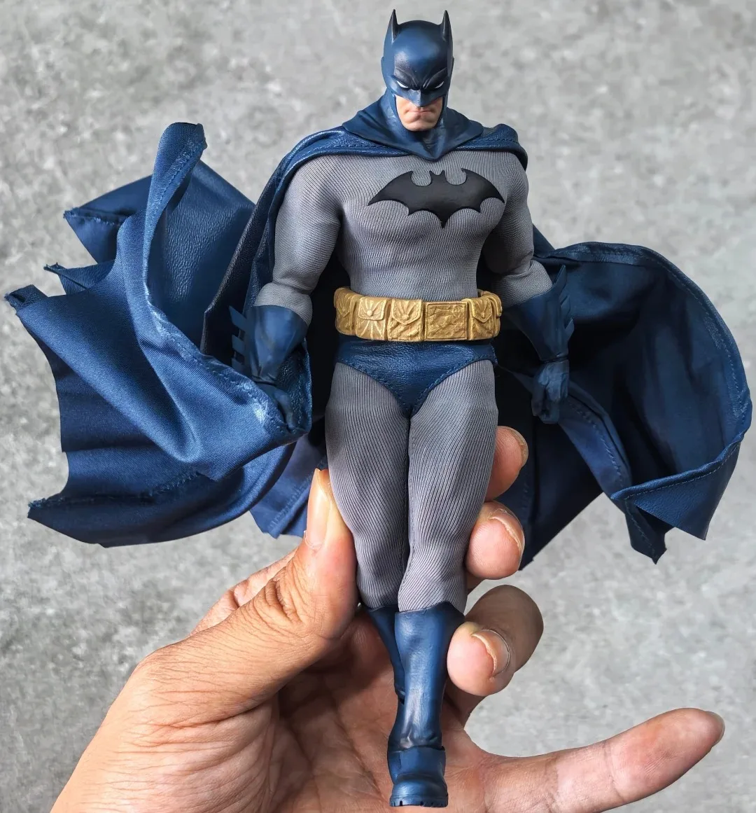 جديد حقيقي غونغ تيار مستمر الصمت باتمان القماش الزي 1/12 أنيمي عمل نموذج لجسم ثلاثية الأبعاد باتمان هدية لعبة تحصيل المنقولة الأسهم