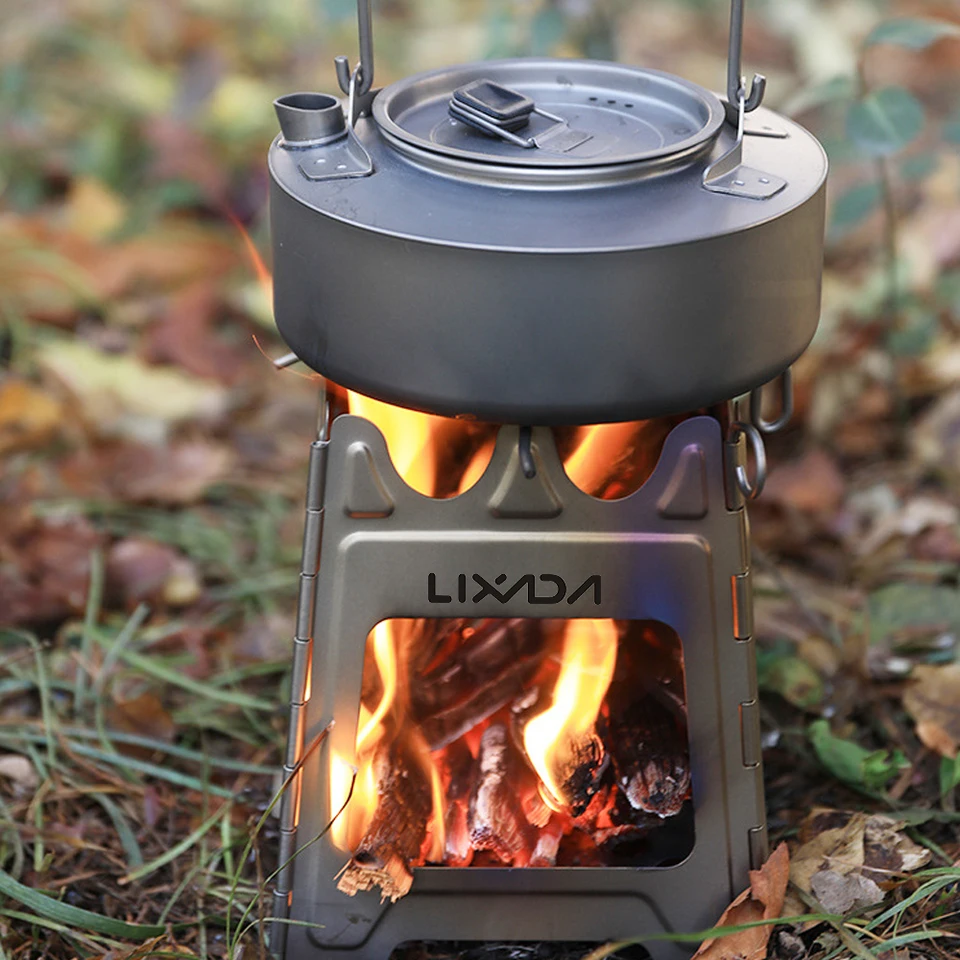 Outdoor Mini Fire Pits Foldable Stainless Steel Bonfire Stove