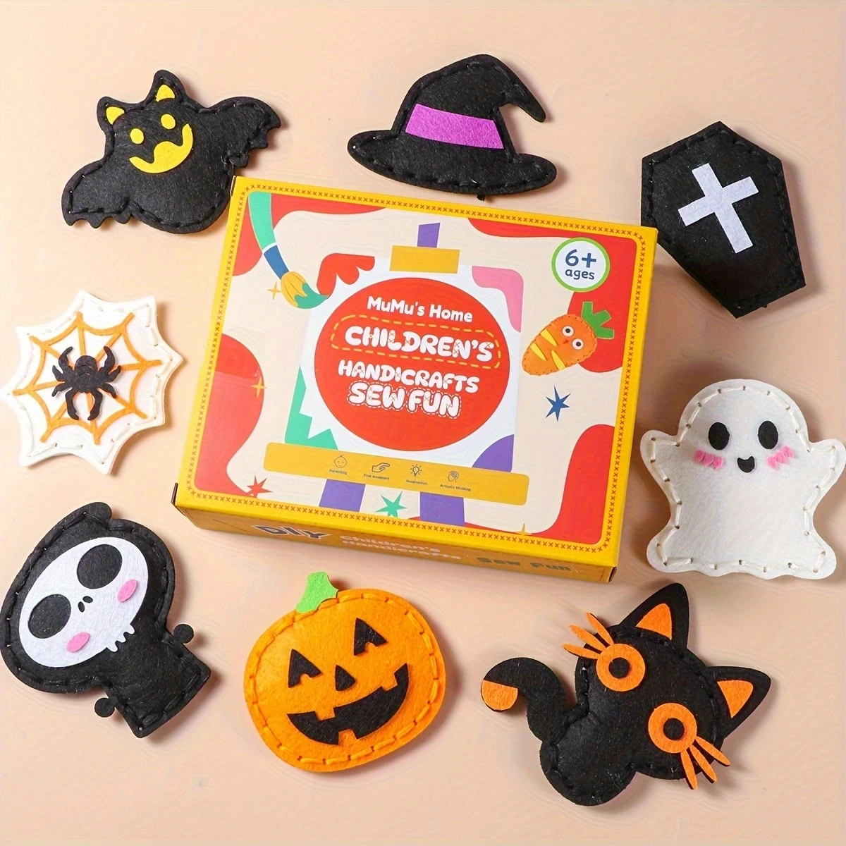 Zestaw do rękodzieła DIY dla dzieci, ręcznie robione breloczki, kreatywna zabawka rozwijająca motorykę małą i podporządkowująca wyobraźnię.