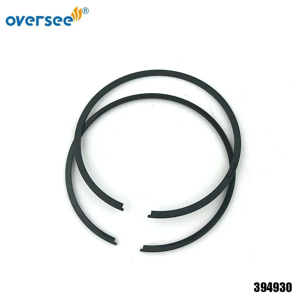 Oversee 2PCS 394930 Piston Ring Set 3.5'' For Evinrude Johnson BRP OMC 85-300HP Outboard