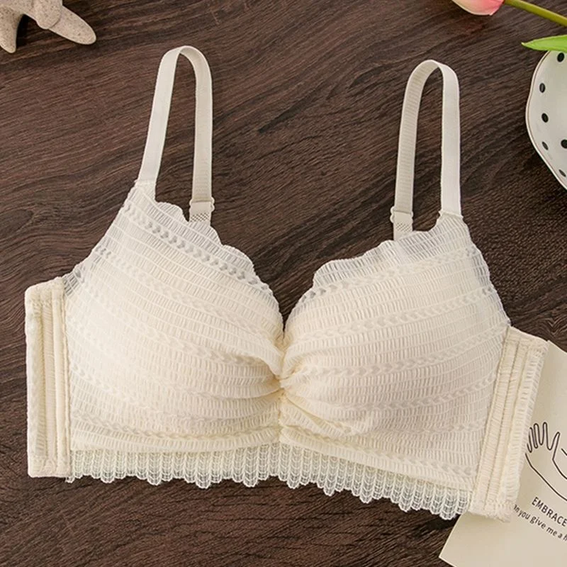 Thickened Lingerie for Women with Small Breasts Gathered Together and Side Breasts Sexy But Not Empty Cup Bra, Super Thick 5cm