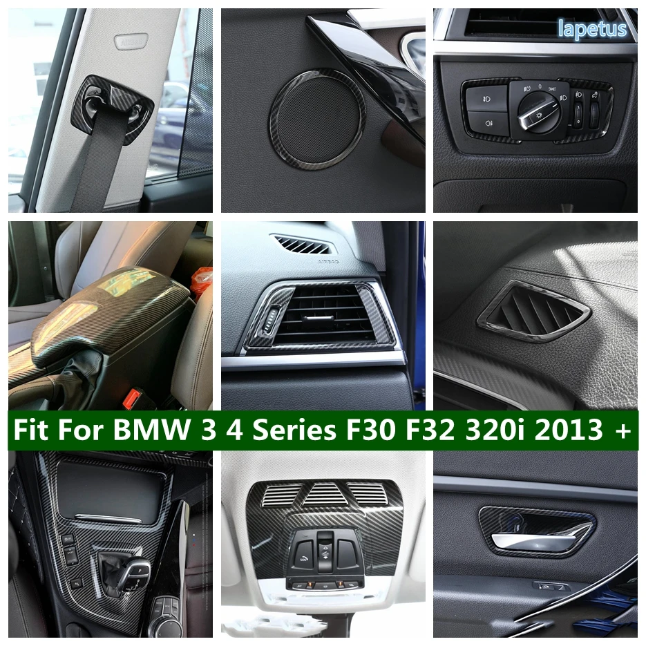 

Door Speaker Loudspeaker Horn / Air AC Vent Frame / Window Lift Button Cover Trim For BMW 3 4 Series F30 F32 320i 2013 - 2018