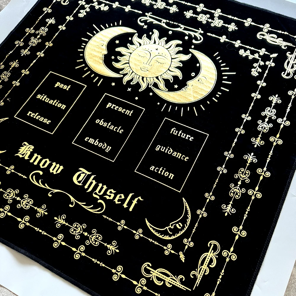 Know Thyself Tarot Spread Cloth Tarot Cloth Tarot Cloth For Spread Tarot Reading Cloth Altar Cloth Alter Cloth Altar Decor Witch