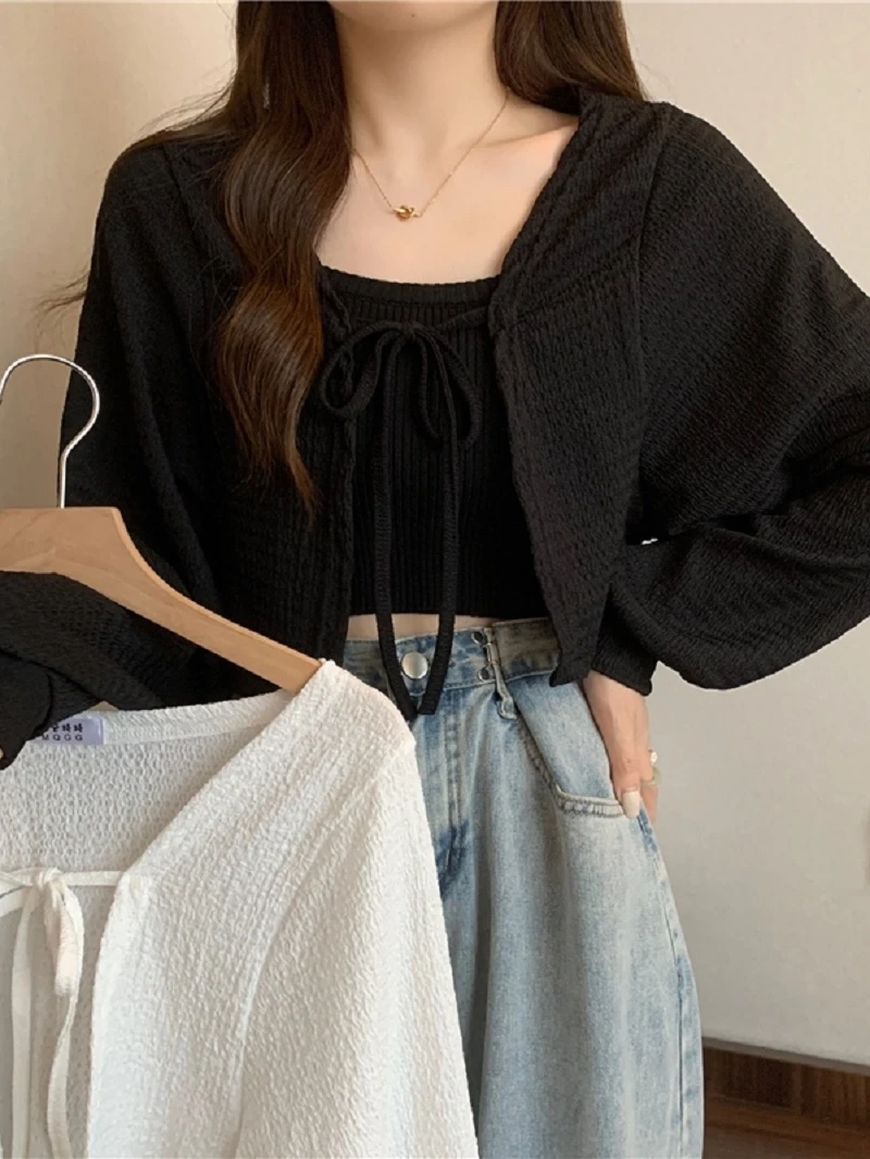 เสื้อคลุมไหมน้ำแข็ง Sweet Sle หรือเสื้อคลุม Svel สำหรับผู้หญิง ไซส์ใหญ่ ทรงหลวม ใส่สบาย ป้องกันแสงแดด เหมาะสำหรับใส่ไปทำงาน