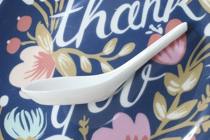 5pcs Set Plain White Bone Ceramic Spoon Kis Soup Spoon, Porcelain Dinner Baby China Chinese Rice Scoop Korean Ice Cream Ladle view 4