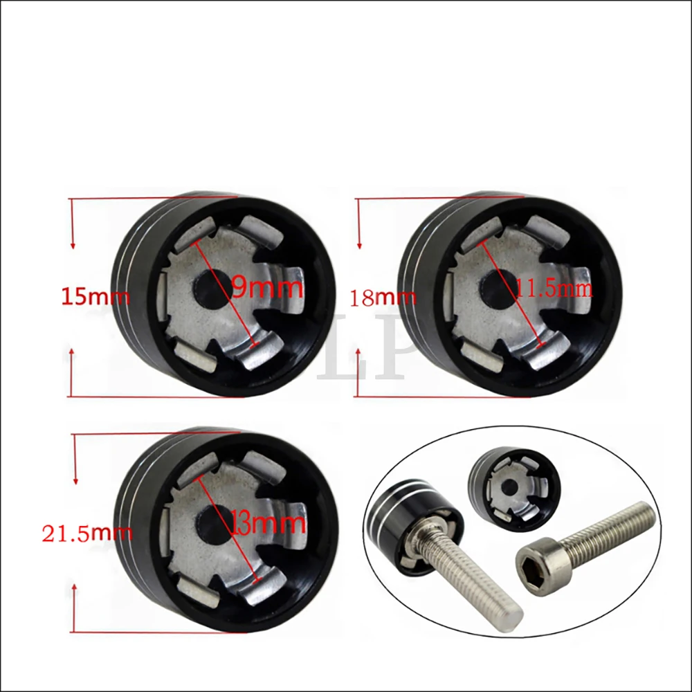 9/13/11.5mm motorcycle modification CNC aluminum alloy threaded nut suitable for Harley screw cap