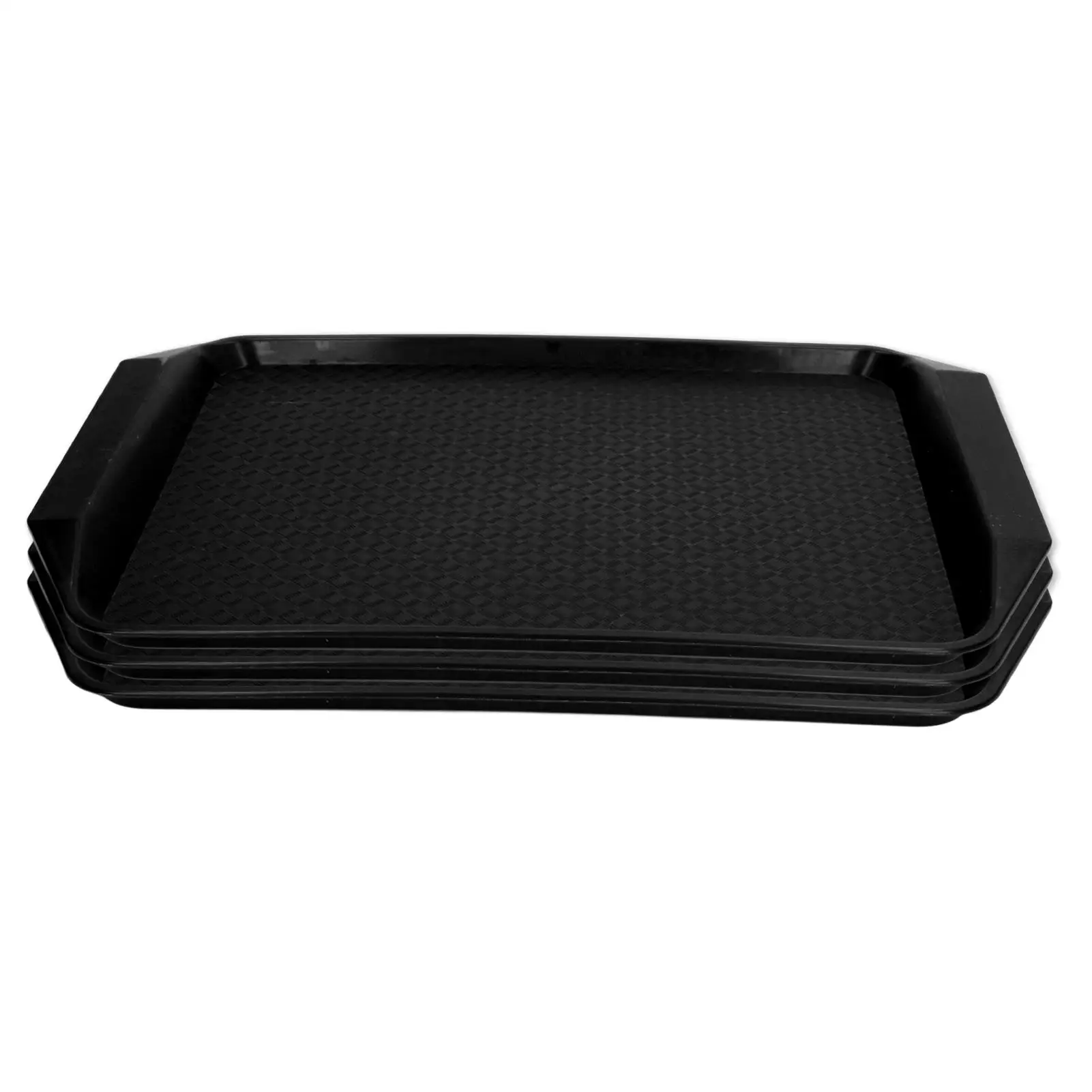 

Stackable Thickened PP Food Tray - Heat Resistant Multifunctional for hotels & Buffets - Durable Plastic Serveware