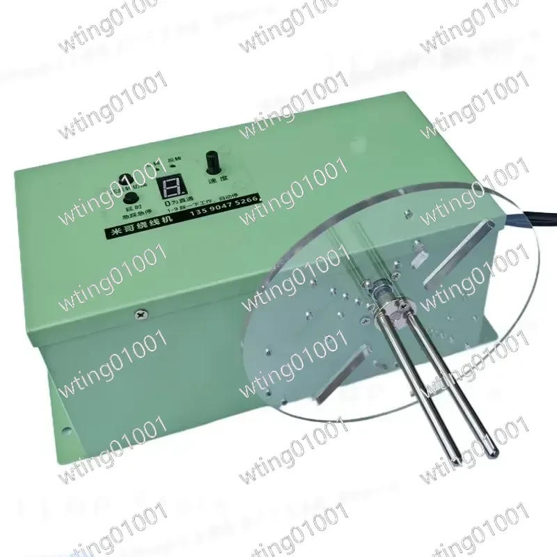 Small Electric Winding Machine Handmade Ribbon Shoelace Winder with Foot Switch 1-500RPM Speed Adjustable for Wire Diameter