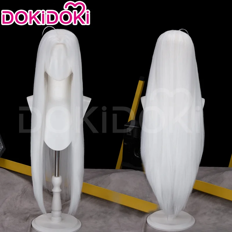 متوفر في المخزون شعر مستعار Seiko Ayase أنيمي Dandadan تأثيري DokiDoki المرأة شعر رمادي طويل دان دان سايكو نظارات الأذن كليب التصحيح غطاء مجاني