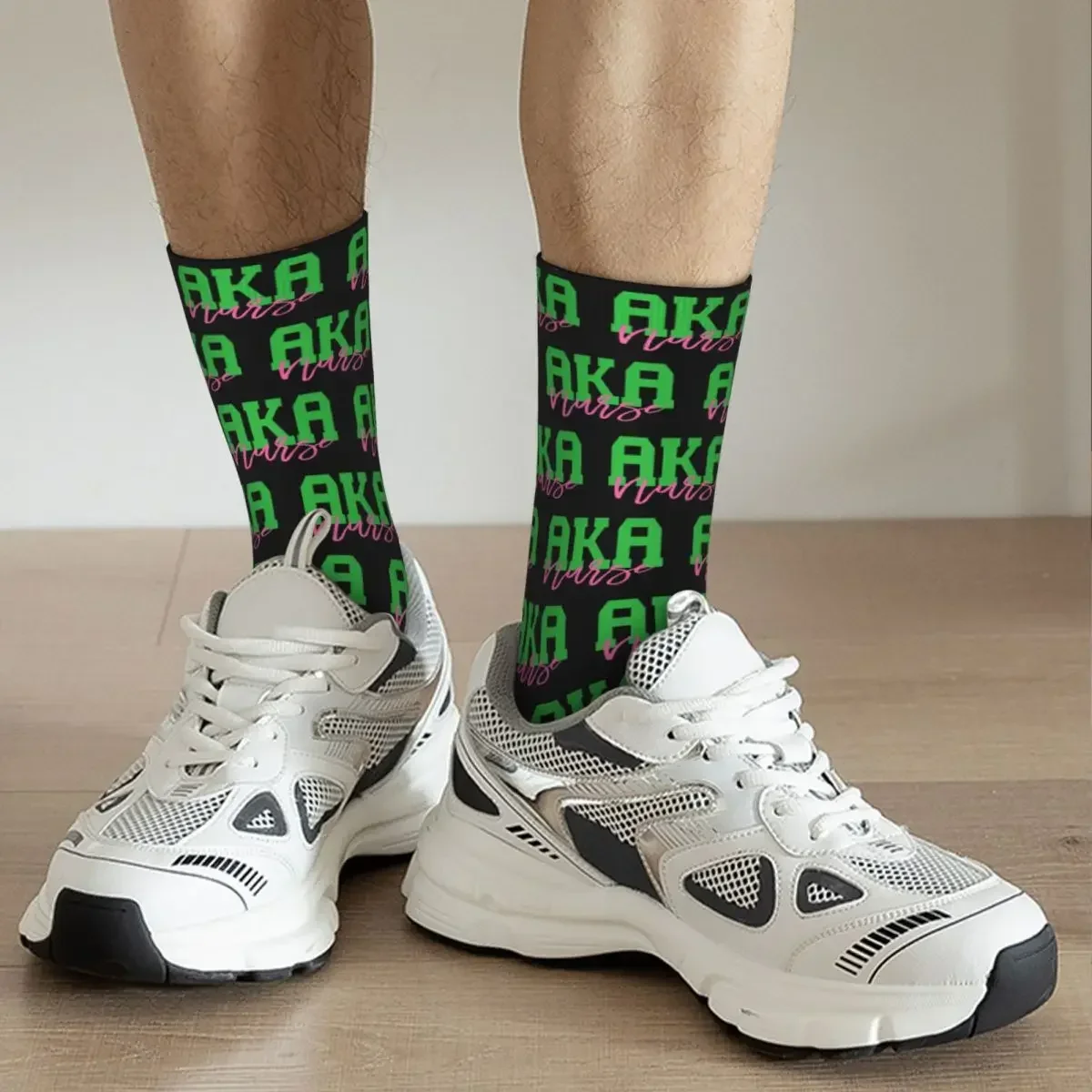 Aka Shirts Aka Gifts Aka Nurse Socks Harajuku Sweat Absorbing Stockings All Season Long Socks for Unisex Valentine's Day Gifts