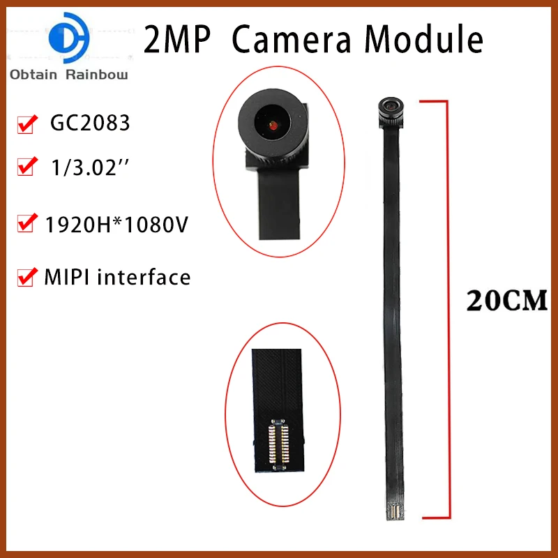 Moduł kamery GC2083 1080P 2 miliony pikseli Interfejs MIPI