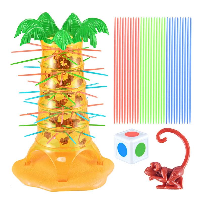 Monkey Climbing Tree Game ToyTable Game Toy For Family Party Multiplayer Tabletop Parent-Child Early Learning Educational Toys